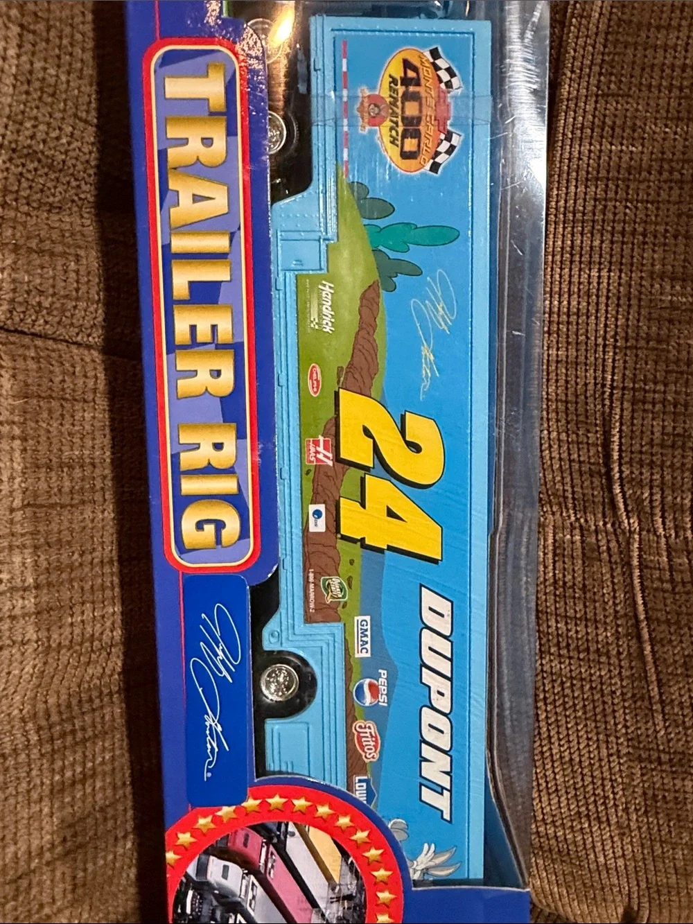 Nascar Dupont Blue & Yellow #24 Trailer Rig Toy